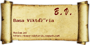 Basa Viktória névjegykártya