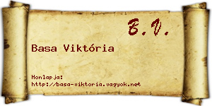 Basa Viktória névjegykártya