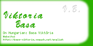 viktoria basa business card