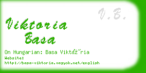 viktoria basa business card